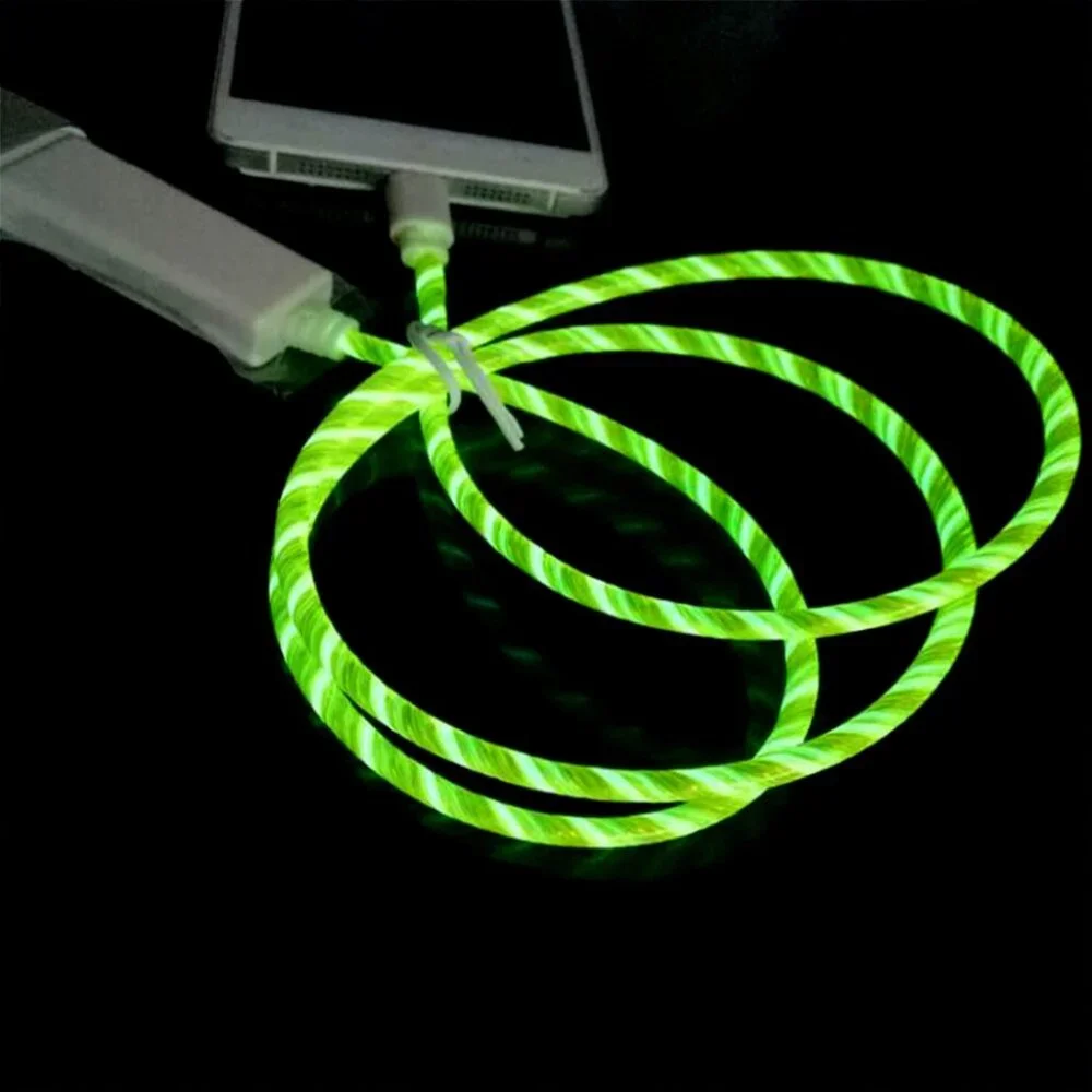 iPhone Data Sync Flowing LED Light Bands Charger Cable
